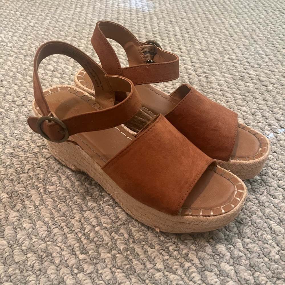 Brown Platform Espadrille Sandals